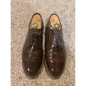 J. Crew Ludlow Mens Shoes Brown Leather Cap Toe Dress Oxford Size: 8.5D